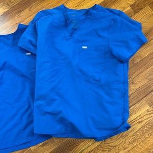 Figs Scrubs Royal Blue Large